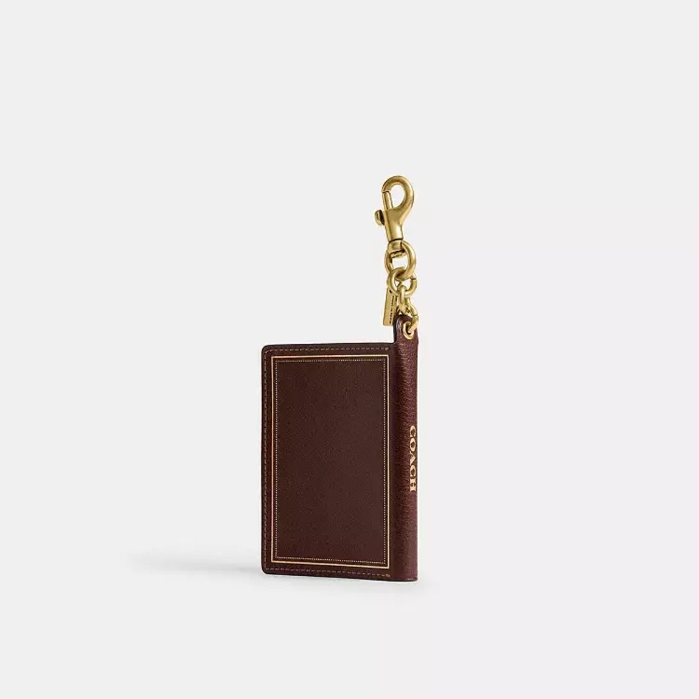 NWT Coach Notebook Bag Charm Brown - Picture 2 of 6